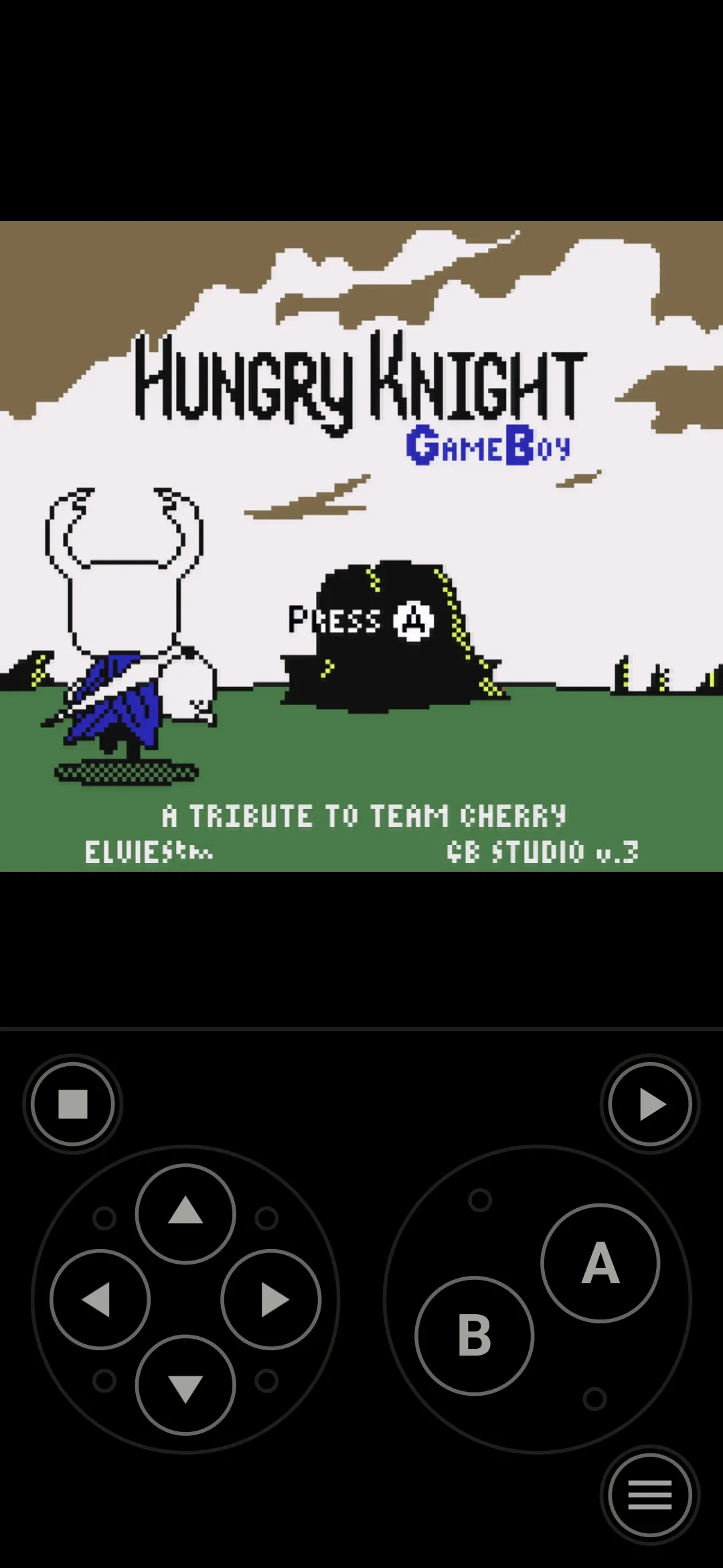 A game running in Lemuroid with optimized touch controls